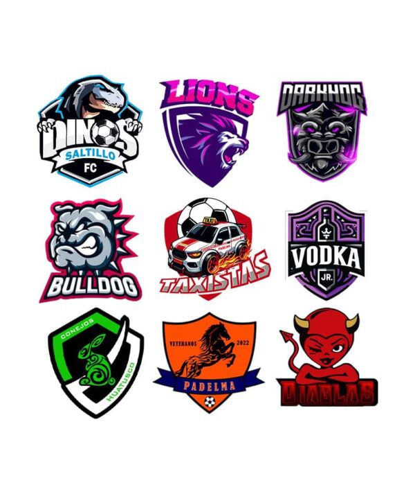 Escudos de futbol. escudos deportivos escudos de futbol mascot logos