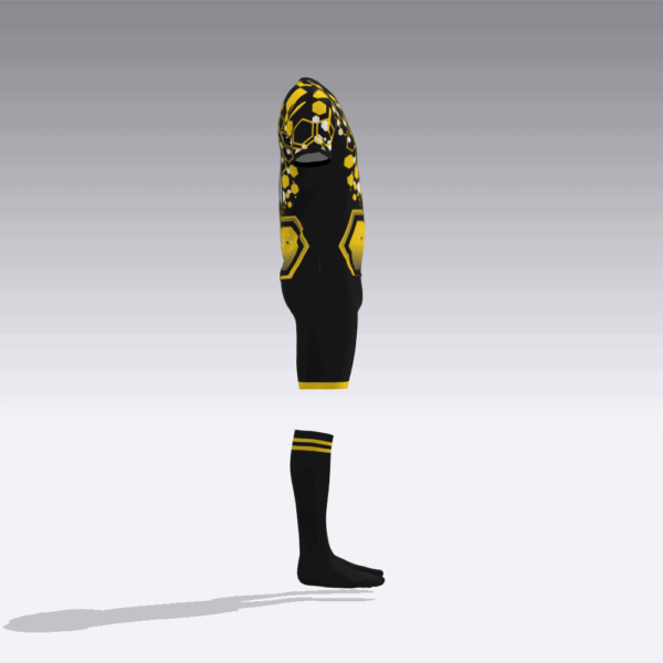 INK SPLATTER&HEXAGONS PATTERN BL