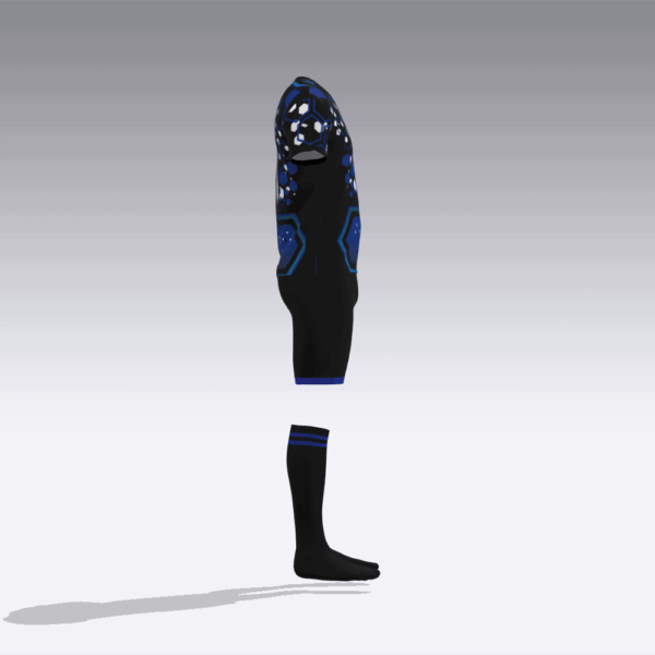 INK SPLATTER&HEXAGONS PATTERN BL