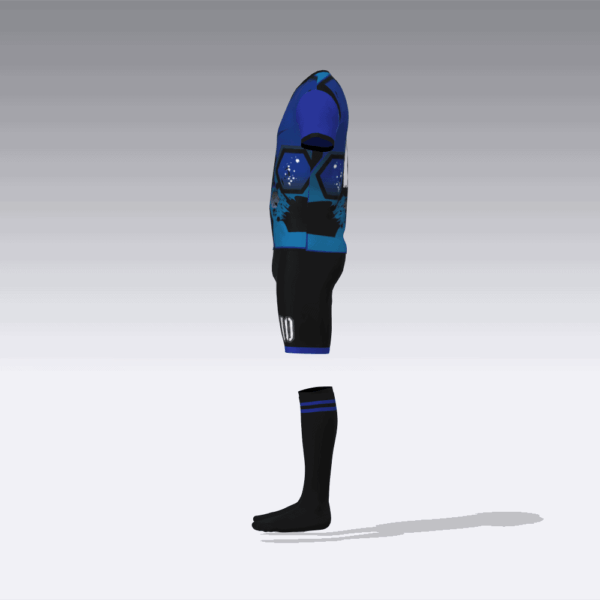 INK SPLATTER&HEXAGONS PATTERN BL