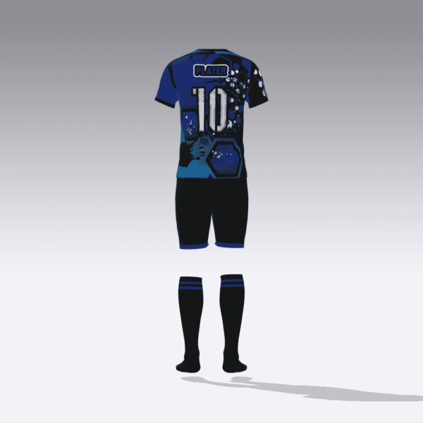 INK SPLATTER&HEXAGONS PATTERN BL